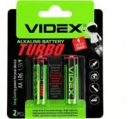 Батарейка VIDEX LR6/АА TURBO 2шт***